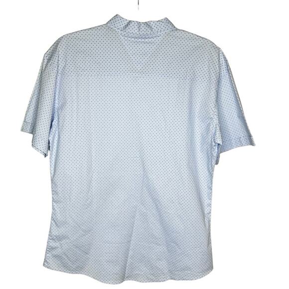 Panigi Men's Light Blue Polka Dot Short-Sleeve Shirt Size XL - Picture 5 of 8